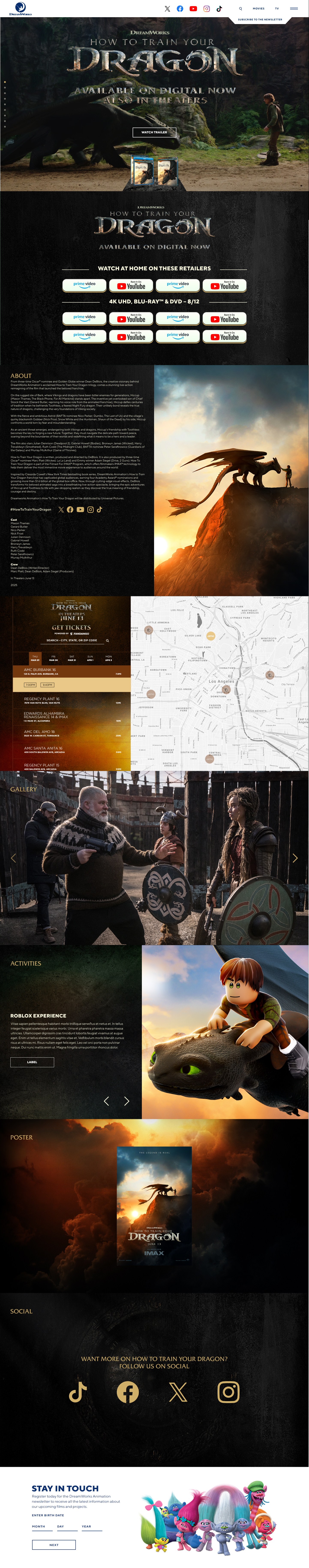 How to Train Your Dragon campaign site